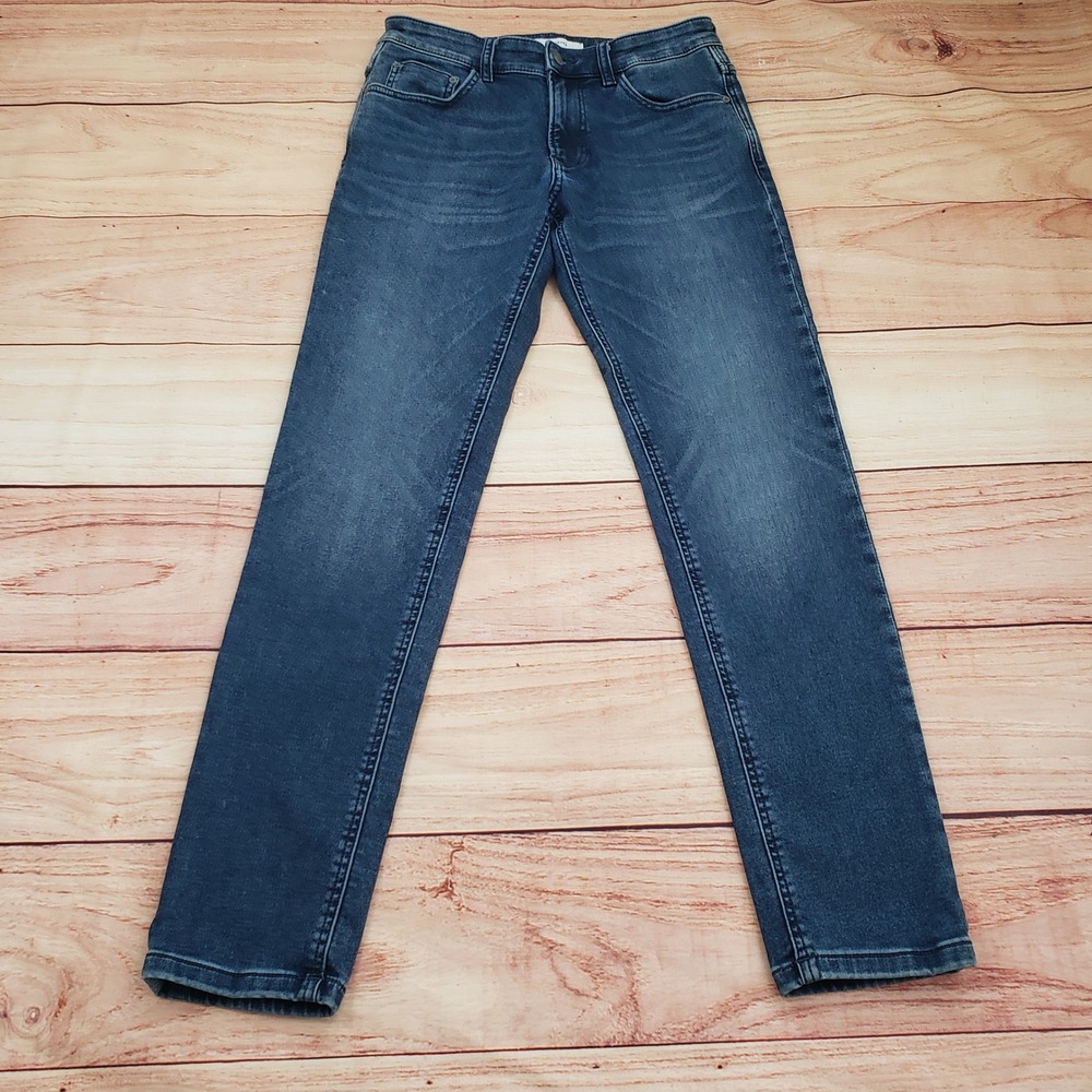 RESERVED Jeans Mens 30x32 Blue Slim Straight Denim Knit Stretch Casual‎ Adult